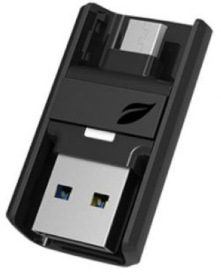   32GB USB Drive Leef BRIDGE Black   , USB AM() + microB(