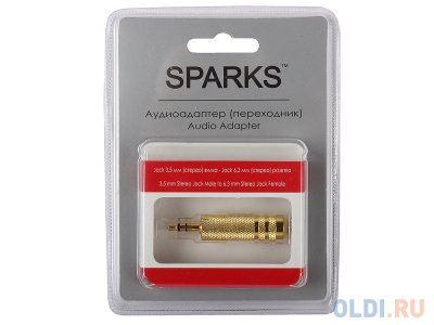  3.5M/6.3F Belsis SG1100 Sparks GOLD, -, 3.5  jack() - 6.3  plug()