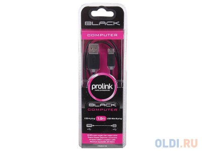  miniUSB 1.0  PROLINK PB468-0100 , , USB 2.0, A - miniB 5pin (M - M)