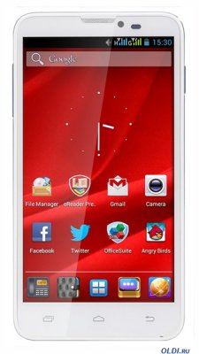  Prestigio MultiPhone 5300 DUO White 2SIM/5.3 LCD (854 x 480)/8Mpx/GPS/FM/G-sensor/BT/2100 m