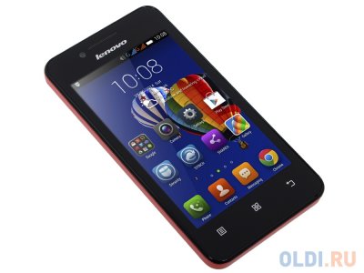  Lenovo IdeaPhone A319 (P0RQ0023RU) Red 2 SIM/ 4"/ 480x800/ MT6572M, 1300 / 5Mpx/ Wi-Fi/