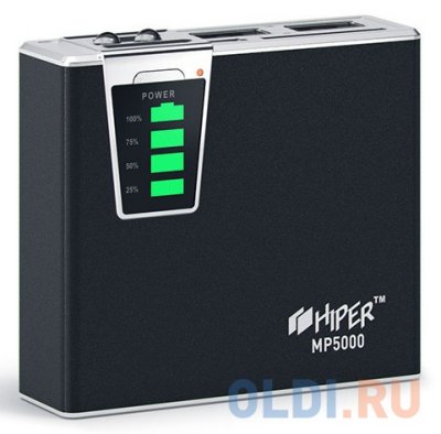   Hiper Mobile Power 5000 mAh black  5000 -, 1x USB 5  1 , 1x USB 5 