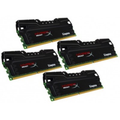   32Gb (4x8Gb) PC3-12800 1600MHz DDR3 DIMM CL9 Kingston KHX16C9T3K4/32X XMP Beast S