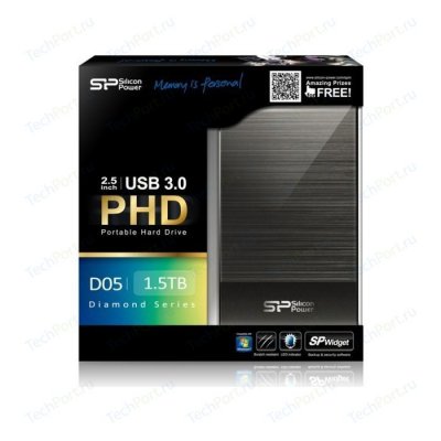    USB3.0 2.5" 750  Silicon Power Diamond D05 ( SP750GBPHDD05S3T-LE ) 