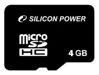   MicroSD 4Gb Silicon Power (SP004GBSTH010V10) Class 10 microSDHC + adapter