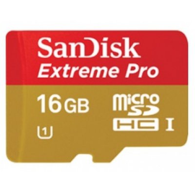   MicroSD 16Gb SanDisk Extreme Pro (SDSDQXP-016G-X46) Class 10 microSDHC