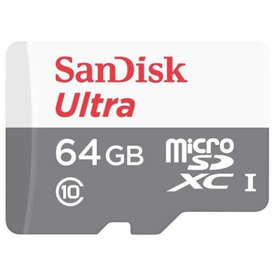 Sandisk   Ultra microSDXC Class 10 UHS-I 48MB/s 64GB + SD adapter / SDSQUNB-064G-GN3MA