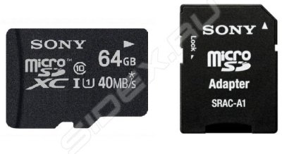   Sony MicroSDHC 64GB Class 10 +  (Sony SR64NYAT)