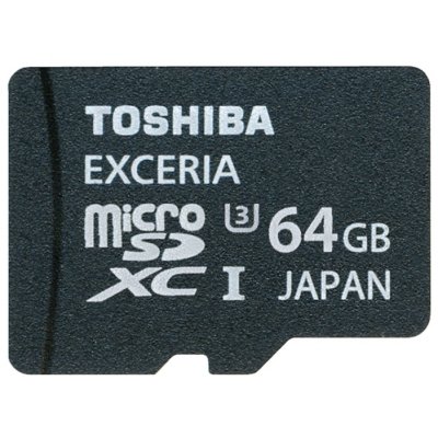   Toshiba SD-CX64UHS1 + SD adapter