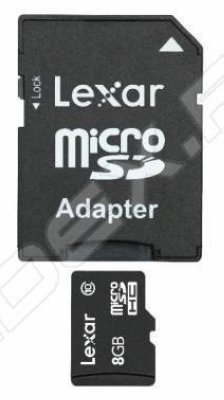   MicroSD 8Gb Lexar (LSDMI8GBABEUC10A) Class 10 microSDHC + 