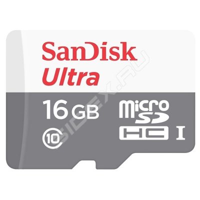   SanDisk Ultra (SDSQUNB-016G-GN3MN) microSDHC Memory Card 16Gb UHS-I U1 Class10