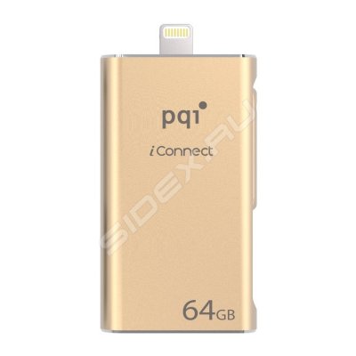  PQI iConnect OTG iOS Flash Drive 64Gb (6I01-064GR3001) ()