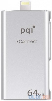  PQI iConnect OTG iOS Flash Drive 64Gb (6I01-064GR1001) ()