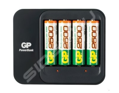  +   (GP PowerBank GPPB550GS250-2UE4) (4  AA, 2500 )