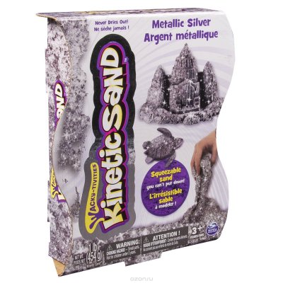    Kinetic Sand "Metallic Silver", 454 