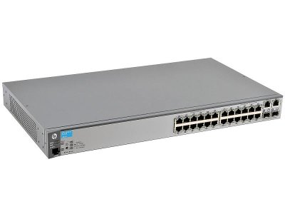  HP 2620-24 Switch J9623A (Managed, 24*10/100 + 2*10/100/1000 + 2*SFP, L3, 19")