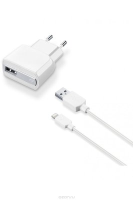 Cellular Line USB Charger Compact Kit (17544), White  