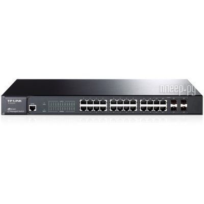  TP-LINK TL-SG3424  L2 24-ports 10/100/1000Mbps + 4 combo-port 1000Mbps/SFP