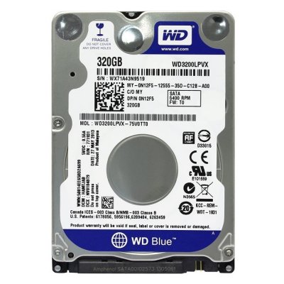   Western Digital Blue 2.5" 320Gb, SATA III, 16Mb 5400rpm WD3200LPCX