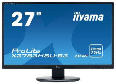  27" Iiyama ProLite X2783HSU-B3 VA LED 1920x1080 4ms VGA HDMI DisplayPort