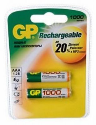  GP 100AAAHC (1,2V) 1000mAh 2  size AAA