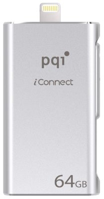 USB Flash  64Gb PQI iConnect Silver