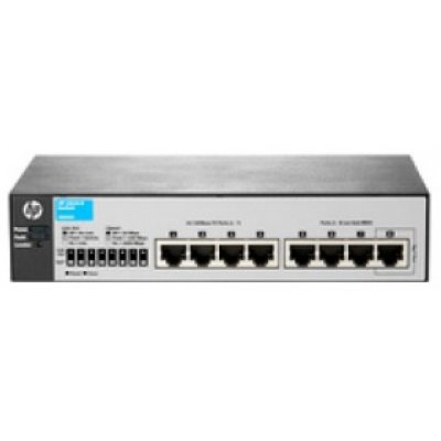    HP J9800A 1810-8 Switch(WEB-Managed, 7*10/100 + 1 10/100/1000, Fanless des