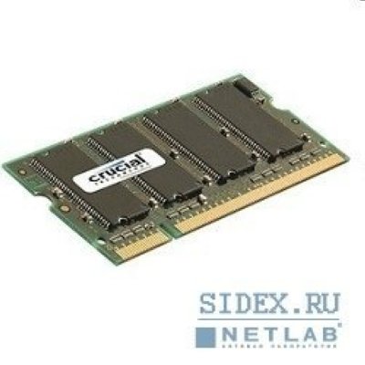   Crucial DDR 1Gb PC-3200 SO-DIMM [CT12864X40B]