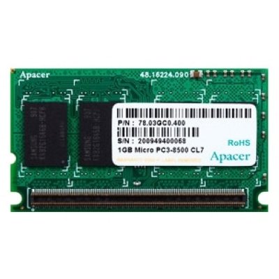   Apacer DDR3 1066 MicroDIMM 1Gb