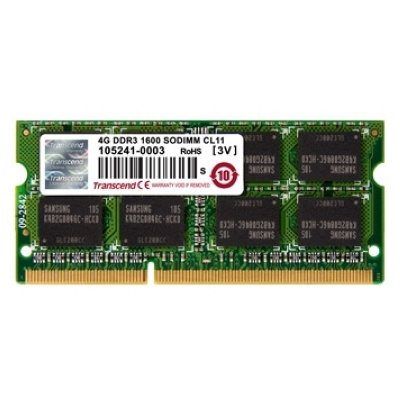   SODIMM DDR3 4GB Transcend TS512MSK64W6H 1600 Unbuffered