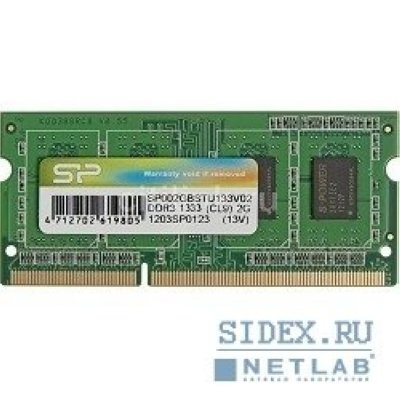   Silicon Power DDR3-1333 2GB SO-DIMM [SP002GBSTU133V02(V01)/R]