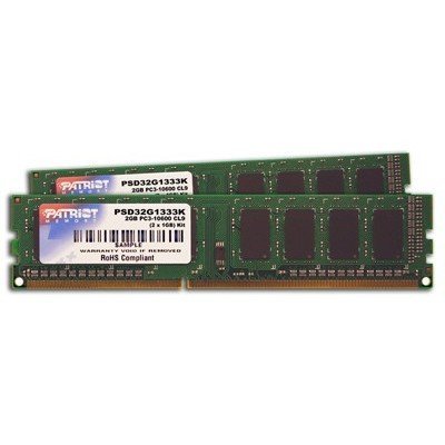  DDR3 4Gb 1333MHz (kit of 2) Patriot RTL