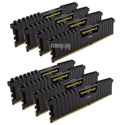   Corsair Vengeance LPX DDR4 DIMM 2133MHz PC4-17000 CL13 - 64Gb KIT (8x8Gb) CMK64GX4M8A2