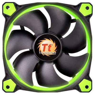  Thermaltake CL-F038-PL12GR-A Riing 12 Green LED + LNC [120mm, 1500rpm]