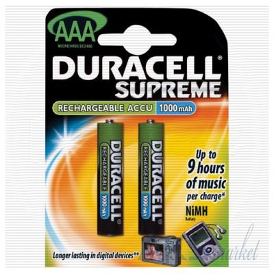  DURACELL HR03-2BL 800mAh  (2/20/12800)