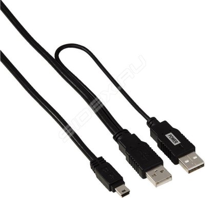  2xUSB 2.0 A-mini B 1m (Hama H-39748) ()