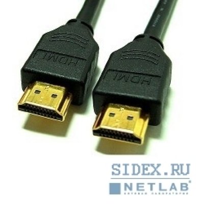  HDMI 19M-19M, 10m, ver 1.4,   (Ningbo HDMI-V.14-10-FLAT-BR)