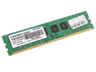   DDR3 8Gb (2x4Gb) PC3-10666 1333MHz DIMM Patriot PSD38G1333K