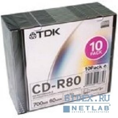  TDK CD-R 700MB 52x (10 )K SJC Printable(t19865) CD-R80PWWSCA10-L