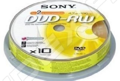  DVD-RW Sony 4.7Gb 2x Cake Box (10 ) (10DMW47ASP)