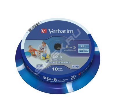  BD-R Verbatim 25Gb 6x Cake box 10  (43751)