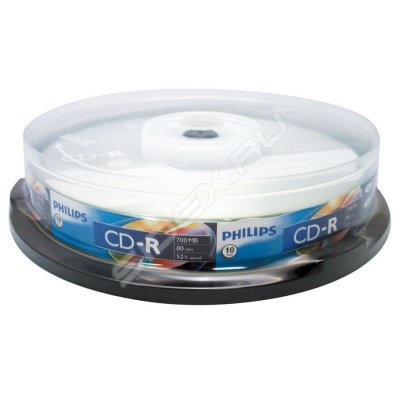  CD-R Philips 700Mb 52x Cake Box (10 ) (CR7D5SB10/97)