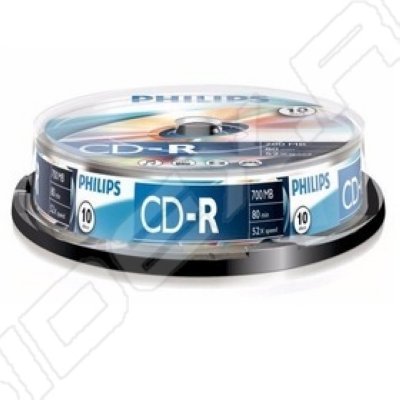  CD-R Philips 700Mb 52x Cake Box Printable (10 ) (CR7D5JB10/97)