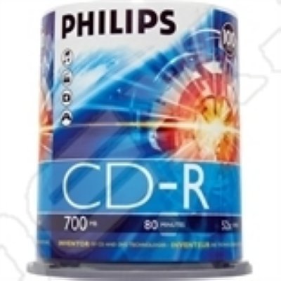  CD-R Philips 700Mb 52x Cake Box (100 ) (CR7D5SB00/97)