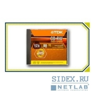  CD-RW TDK, 12- 700Mb (Slim Case, 10 .) [CD-RW700HSCA10]