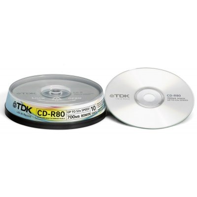  CD-R TDK 700Mb 52x Slim Case (10 )