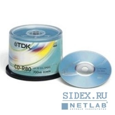  CD-R TDK 700 Mb 52  Cake Box (10 ) (75000026544)