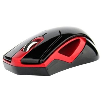  DeTech DE-7060W Wireless Optical Mouse Black-Red USB