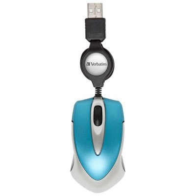  Verbatim Optical Travel Mouse Go Mini Blue USB