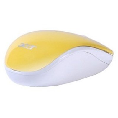  Acer Wireless Optical Mouse LC.MCE0A.034 White-Yellow USB